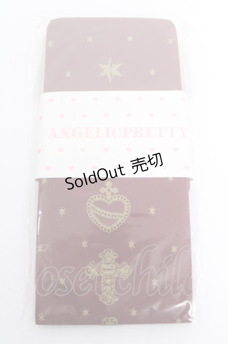 画像1: Angelic Pretty / Noble Collectionタイツ  ワイン Y-26-04-07-014-AP-AC-SZ-ZY (1)
