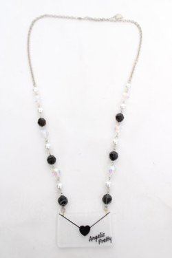 画像3: Angelic Pretty / Lovely Love Letterネックレス  黒 Y-26-04-07-001-AP-AC-SZ-ZY