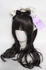画像1: Angelic Pretty / Rose Tea Gardenカチューシャ  ブラック Y-26-04-07-021-AP-AC-SZ-ZY (1)