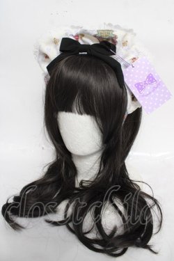 画像1: Angelic Pretty / Rose Tea Gardenカチューシャ  ブラック Y-26-04-07-021-AP-AC-SZ-ZY