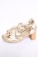 画像2: Angelic Pretty / Heartセパレートシューズ L ゴールド Y-26-04-07-028-AP-SH-SZ-ZY (2)