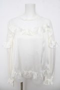 Angelic Pretty / Lacy Frillブラウス  白 Y-26-04-07-034-AP-BL-SZ-ZY