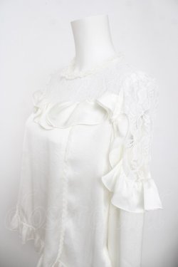 画像3: Angelic Pretty / Lacy Frillブラウス  白 Y-26-04-07-034-AP-BL-SZ-ZY