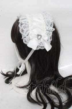 画像2: NOEMIE / キラキラハートビジューヘッドドレス  シロ Y-26-04-09-005-LO-AC-SZ-ZY