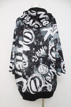 画像2: NieR Clothing / グラフィックパーカー  黒 Y-26-04-09-030-PU-TO-SZ-ZY