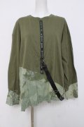 Ozz conte / ハーネス付きカットソー  カーキ Y-26-04-09-031-OO-TO-SZ-ZY