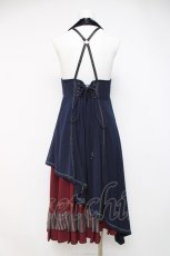 画像3: Ozz oneste / 薔薇刺繍ロングベストワンピース  紺 Y-26-04-09-032-OO-OP-SZ-ZY (3)