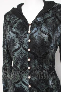 画像4: Ozz oneste / フロッキーフロントボタンワンピース  グリーンｘ黒 Y-26-04-09-034-OO-OP-AS-ZY