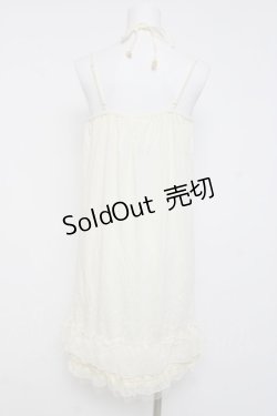 画像2: axes femme / ストラップ付きインナーワンピース  生成り Y-26-04-09-038-AX-OP-SZ-ZY