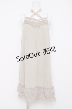 画像1: axes femme / ストラップ付きインナーワンピース  ベージュ Y-26-04-09-039-AX-OP-SZ-ZY