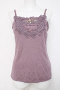 axes femme / ドライフラワービジューキャミソール  ラベンダー Y-26-04-09-040-AX-TO-SZ-ZY