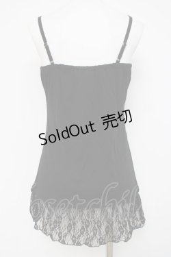 画像2: axes femme / ミニローズロングキャミ  黒 Y-26-04-09-044-AX-TO-SZ-ZY