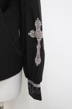 画像3: axes femme POETIQUE / メディカルデザインブラウス  黒 Y-26-04-09-046-AX-BL-AS-ZY