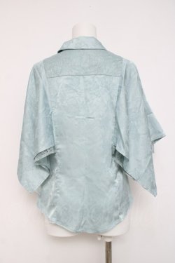 画像2: axes femme / ジャガードチャイナブラウス  ミント Y-26-04-09-050-AX-BL-AS-ZY