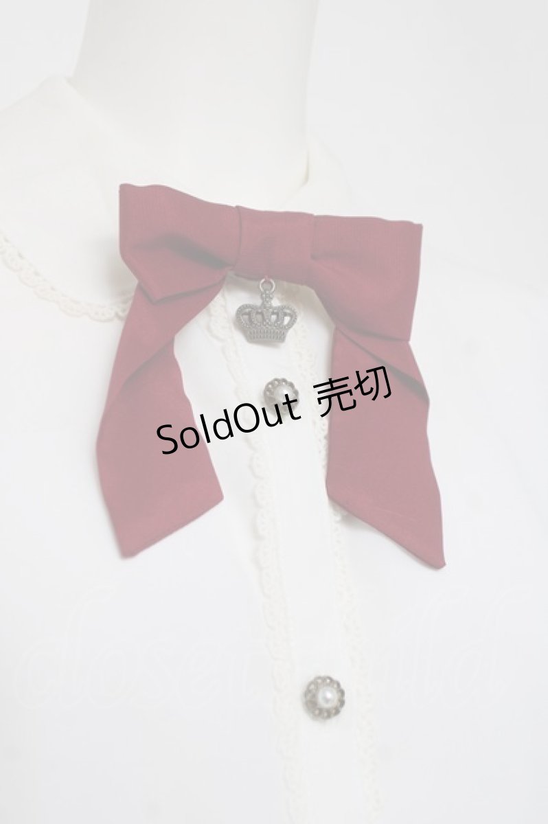画像3: axes femme kawaii / レース配色ブラウス  シロ Y-26-04-09-052-AX-BL-SZ-ZY (3)