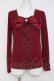 画像1: axes femme / ＢＩＧリボンインナープルオーバー  ワイン Y-26-04-09-054-AX-TO-SZ-ZY (1)