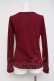 画像2: axes femme / ＢＩＧリボンインナープルオーバー  ワイン Y-26-04-09-054-AX-TO-SZ-ZY (2)