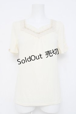 画像1: axes femme / 袖モチーフ付きインナープルオーバー  オフ Y-26-04-09-058-AX-TO-AS-ZY