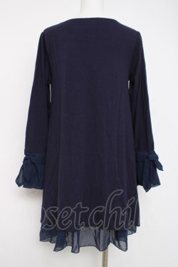 画像2: axes femme / 星座グラデ柄カットチュニック  紺 Y-26-04-09-061-AX-OP-AS-ZY