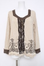 画像1: axes femme / ドットプリントカットソー  オフ Y-26-04-09-062-AX-TO-AS-ZY (1)