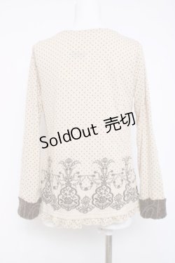 画像2: axes femme / ドットプリントカットソー  オフ Y-26-04-09-062-AX-TO-AS-ZY