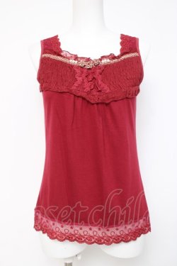 画像1: axes femme / レースデザインタンク   Y-26-04-09-065-AX-TO-AS-ZY