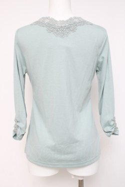 画像2: axes femme / レースデザインカットソー   Y-26-04-09-070-AX-TO-AS-ZY