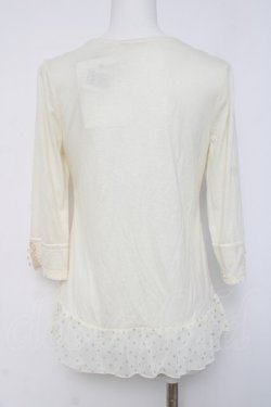 画像2: axes femme / レースデザインカットソー   Y-26-04-09-071-AX-TO-AS-ZY