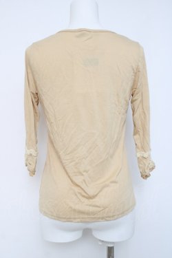 画像2: axes femme / コットンレースインナープルオーバー  イエロー Y-26-04-09-076-AX-TO-SZ-ZY