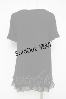 画像2: axes femme / 時計プリントチュニック  黒 Y-26-04-09-087-AX-TO-SZ-ZY