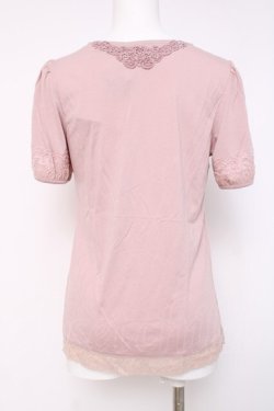 画像2: axes femme / レースデザインカットソー   Y-26-04-09-089-AX-TO-AS-ZY