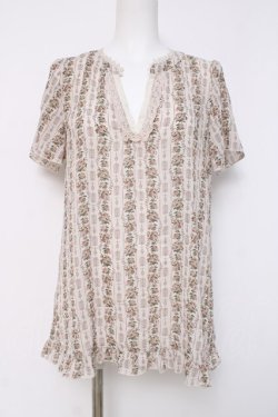 画像1: axes femme / シアーフラワートップス  生成 Y-26-04-09-093-AX-TO-SZ-ZY