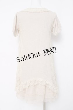 画像2: axes femme / サイドレース切替半袖ワンピース  生成り Y-26-04-09-094-AX-OP-SZ-ZY