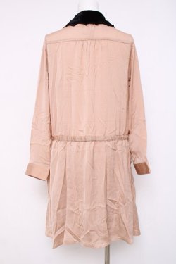 画像2: axes femme / 襟取り外しボウタイブラウスワンピース  ピンク Y-26-04-09-097-AX-OP-SZ-ZY