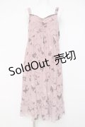 axes femme / バタフライチュールノースリーブワンピース  ピンク Y-26-04-09-099-AX-OP-SZ-ZY