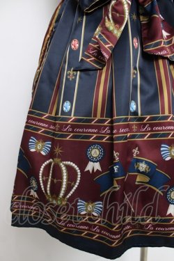 画像3: axes femme kawaii / アンティークモチーフストライプジャンパースカート  紺 Y-26-04-09-100-AX-OP-SZ-ZY