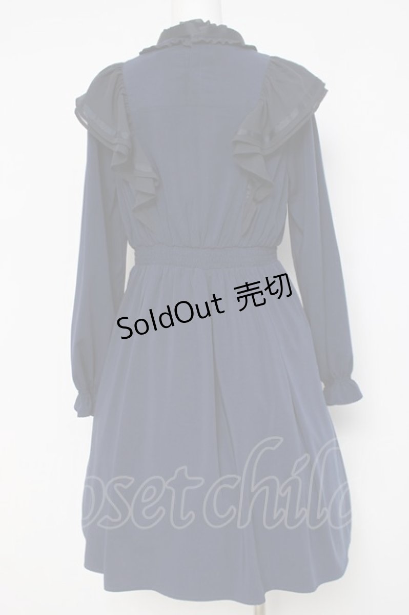 画像2: axes femme POETIQUE / フリルワンピース  紺 Y-26-04-09-102-AX-OP-SZ-ZY (2)