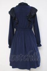 画像2: axes femme POETIQUE / フリルワンピース  紺 Y-26-04-09-102-AX-OP-SZ-ZY (2)