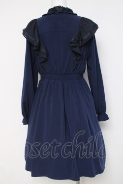 画像2: axes femme POETIQUE / フリルワンピース  紺 Y-26-04-09-102-AX-OP-SZ-ZY