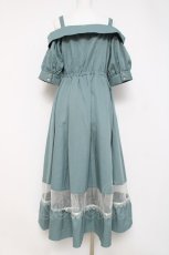 画像2: axes femme / オフショル風ストライプワンピース  ミント Y-26-04-09-104-AX-OP-AS-ZI (2)