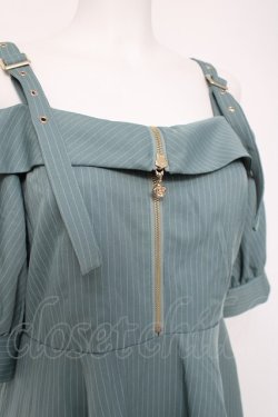 画像3: axes femme / オフショル風ストライプワンピース  ミント Y-26-04-09-104-AX-OP-AS-ZY