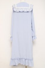 画像2: DearMyLove / ヨークデザインワンピース  サックス Y-26-04-09-106-EL-OP-SZ-ZY (2)