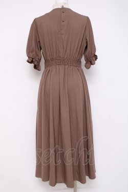 画像2: m petit by misako / ナシジムジキリカエワンピース M 中茶 Y-26-04-09-109-LO-OP-SZ-ZY