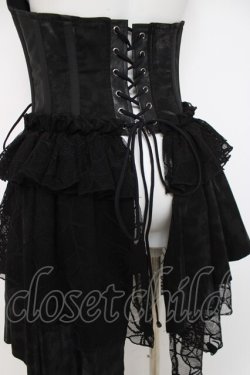 画像3: Qutie Frash / ラップ付きコルセットベスト  黒 Y-26-04-09-115-QU-TO-AS-ZY