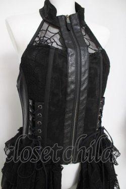 画像4: Qutie Frash / ラップ付きコルセットベスト  黒 Y-26-04-09-115-QU-TO-AS-ZY