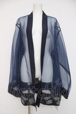 画像1: IRO+IRO / 着物風羽織  紺 Y-26-04-09-117-LO-TO-AS-ZY