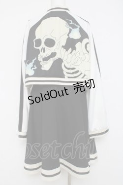 画像2: IRO+IRO / スカジャン風妖怪モチ-フワンピ-ス  黒 Y-26-04-09-118-LO-OP-AS-ZY