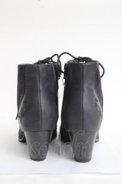 画像3: axes femme / レースアップスエーッドブーツ L 紺 Y-26-04-09-013-AX-SH-SZ-ZY