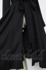 画像4: Faeriesdaffodil / 黒墨のお嬢様の縦縞クラシカルコート M 紺 Y-26-04-09-122-LO-CO-SZ-ZY (4)