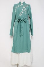 画像1: Favorite / チャイナワンピース  グリーン Y-26-04-09-124-LO-OP-AS-ZY (1)
